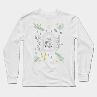 Art outline princess flower Long Sleeve T-Shirt